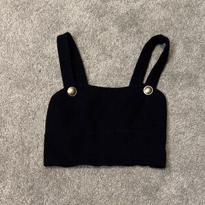 Maeve sold by Anthropologie Black Textured Top